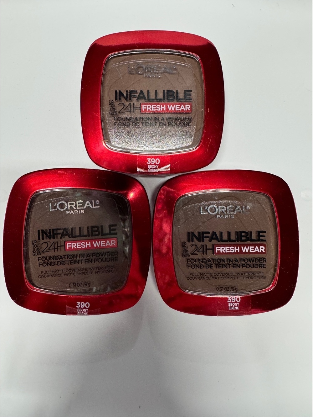 L'Oréal Paris Infallible 24H Fresh Wear Powder Foundation 390 Sun Beige